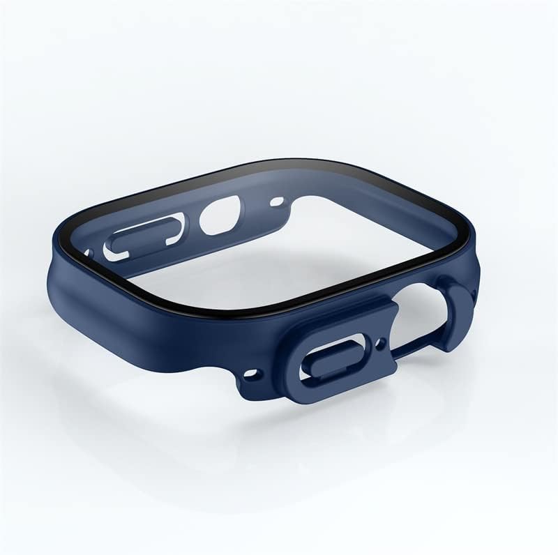 Caso Bneguv Glass+para Apple Watch Ultra 49mm Strap Smartwatch PC Bumper+Protetor de tela Tampa temperada Iwatch Série Acessórios de banda