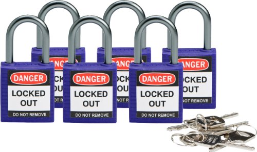 Brady 118968 Purple, Brady Compact Safety Lock - Tampe as teclas