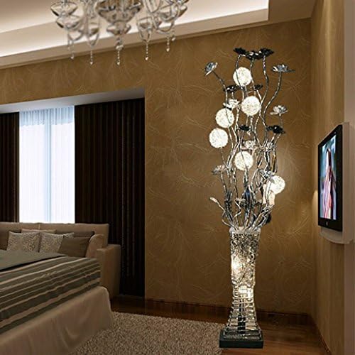 Ylyajy Personalidade criativa Lâmpada de chão quarto quarto led led Decoração de cristal lâmpada de chão de cristal