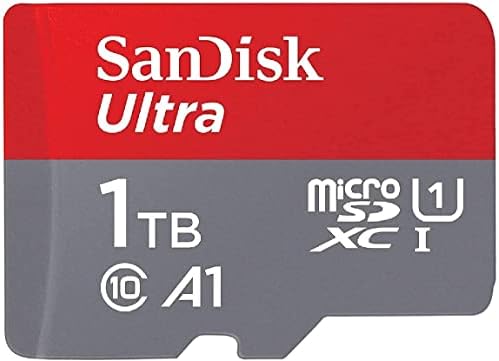 Sandisk 1TB Ultra microSDXC UHS-I Memory Card com adaptador-120MB/S, C10, U1, Full HD, A1, Cartão Micro SD-SDSquA4-1T00-GN6MA