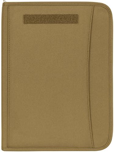 Coiote Padfolio de zíper militar Coyote