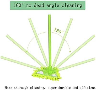 180 graus de limpeza de triângulo ajustável de 180 graus CHENILLE MINI TRIANGLE MOP, fácil de limpar