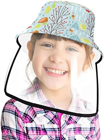 Chapéu de proteção para adultos com escudo facial, chapéu de pescador anti -sun tap, desenho animado do carrinho de rena de Natal