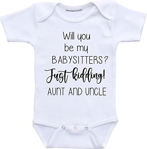 Anúncio engraçado de gravidez para tia e tio Presentes de anúncio do bebê