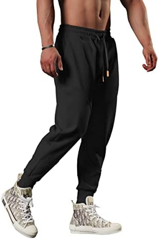 Firstgym Mens Sweatpant diminuiu as calças de treinamento ativo