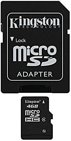 Cartão de memória de New Kingston Micro SD 4GB com adaptador SD