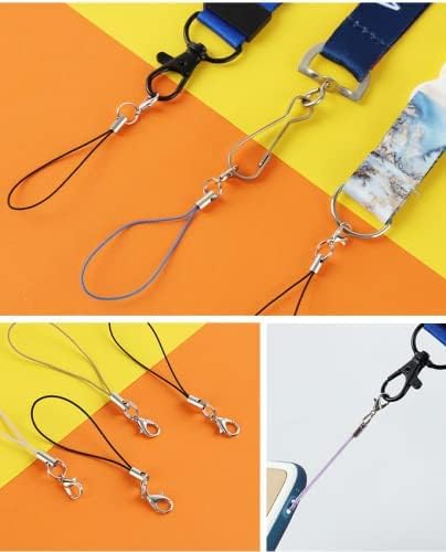 Mini-Factory Mix-Colors Strap Charm Lariat cordão com cabos de fecho de lagosta para celular/unidade USB/keychain/jóias