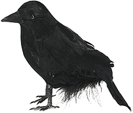 Setefly Halloween Crows Crows Realistic Crows Black Birds Ravens para Halloween Party Home Decoration Fake Black Standing
