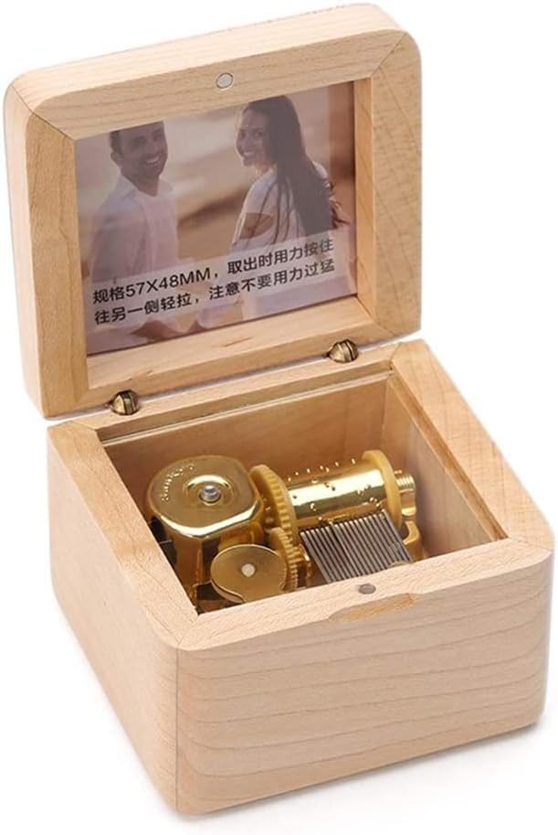 Luvadu Musical Gifts Music Box Mecanism Windup Winden Musical Box de Dia dos Namorados Presente de Aniversário Musical Jewelry Box