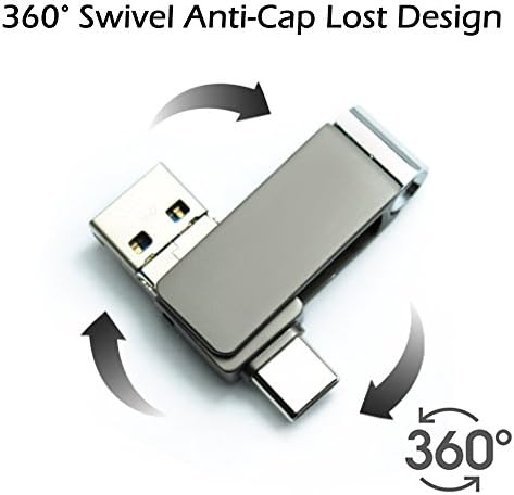 V-Smart TC-303 32 GB USB 3.0 Tipo C Drive flash | 3 em 1 USB C, USB A, Micro USB | Unidade flash OTG de alta velocidade para smartphone, tablets, novo MacBook