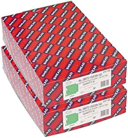 Smead: pastas de fixador de capacidade de 2 , corte reto, guia final, legal, verde, 50 / caixa -: - vendido como 2 pacotes de - 50 -