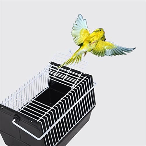 Treqb portátil para gaiola de pássaro portátil Papagaio Travel Cage Transport Feer Belt Feeder leve portador de estimação pequena