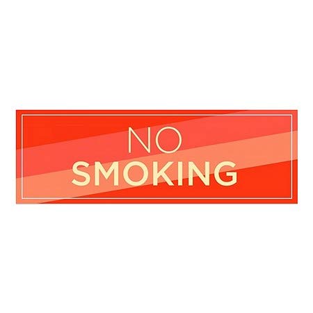 CGSignLab | Janela não fumante -moderna da janela se apegar | 36 x12