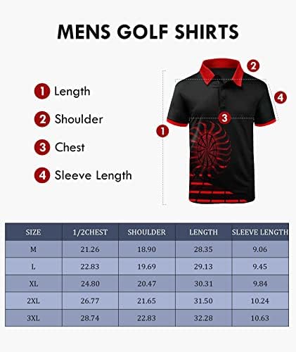 Camisas de pólo de iluminação nerd para homens - camisa de golfe Manga curta Humeridade Wicking Tennis Shirts Mesh Sports