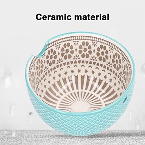 Tricô lã de armazenamento de fios tigela compacta compacto material cerâmico Efeito de fixação decorativa prática