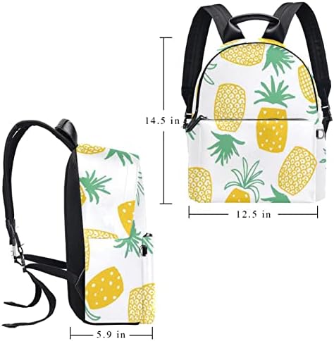 Tbouobt Leation Travel Mackpack Laptop Laptop Casual Mochila Para Mulheres Homens, Pineapple Tropical Fruit Cartoon