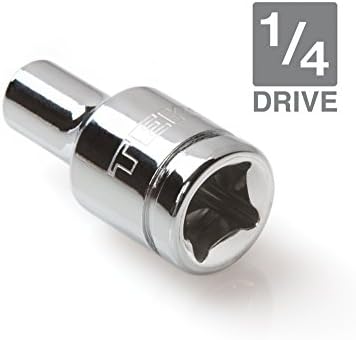 Tekton 14109 Drive de 1/4 de polegada por soquete raso de 4 mm, CR-V, 6 pontos