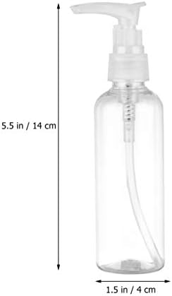 Aboofan 4pcs pequenas garrafas de spray vazias de 100 ml garrafas de viagem plástico transparente névoa de spray em
