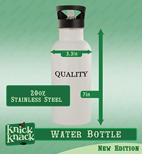 O Knick Knack Gifts ficou erradicativo? - 20 onças de aço inoxidável garrafa de água, prata