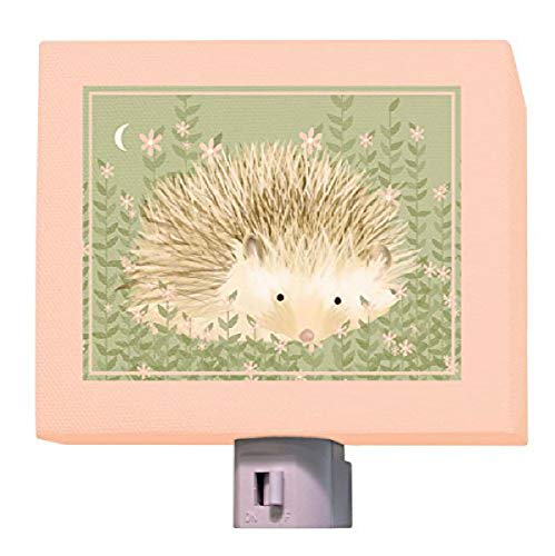 Oopsy Daisy Holly The Hedgehog Night Light, verde/rosa, 5 x 4