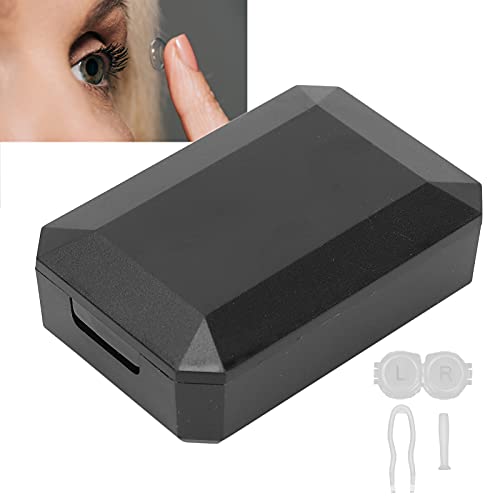 Caixa de lente de contato, lentes de caixa de armazenamento de armazenamento de lentes de contato conjunto de imersão