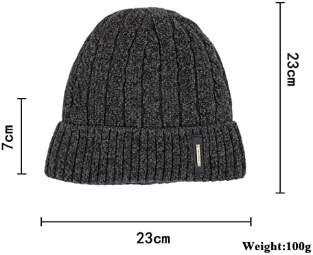 Chapéus de inverno para homens mulheres lã grossa forrada ladeada grossa chapé com nervuras frias adultos adultos macios quentes tampas