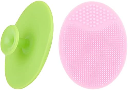 Lavador de face ahpipil, 3 embalagem de silicone macio Scrubbies Facial Cleansing Pad Face Esfoliador Pushamento de face Silicone