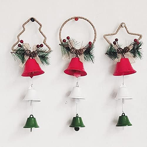 XIOS Christmas Bell Decoração de decoração de árvore de natal pingente de Natal Bell Holding Beads for Doorways for Girls