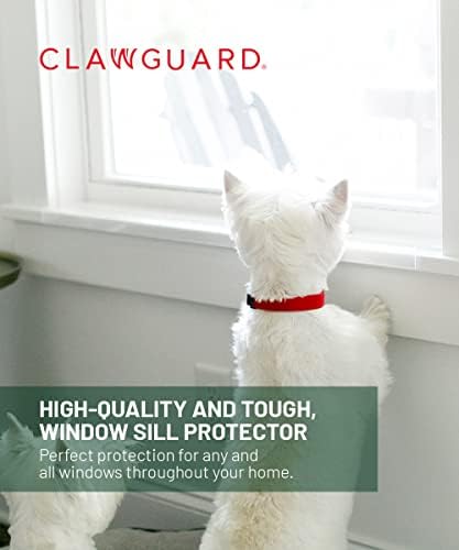 Clawguard Janela Sill Protector - Forte proteção transparente contra arranhões, mastigação, baba e garras de cães e gatos.