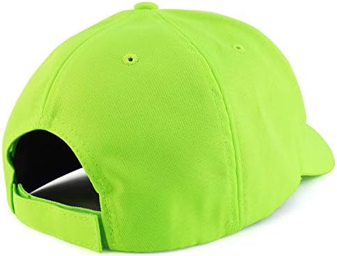 Trendy Apparel Shop de grandes dimensões Big XXL Safety Neon Structured Plain Baseball Cap