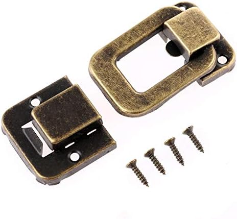 Segurança Hasp Lock 1pc 4832mm Jóias de jóias Caixa de madeira Caixa de madeira TOGLE A mala Hasp Hasp Hook Lock com parafusos Hardware