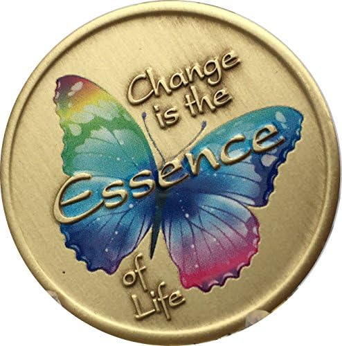A mudança de recuperação é a essência da vida cor arco -íris medalhão de borboleta chip