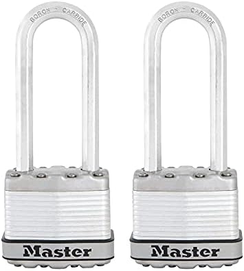 Mestre bloqueio m1xtlj magnum fortaleza pesada cadeado com chave, 2 pacote com teclado