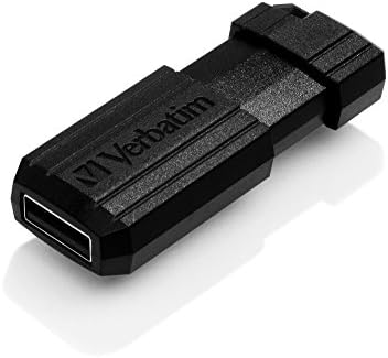 Terbatim 32GB Pinstripe USB 2.0 Flash Drive, preto, 49064, pacote de 2