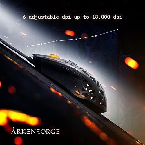 Arkenforge Gaming Mouse até 18.000 botões programáveis ​​dpi 6