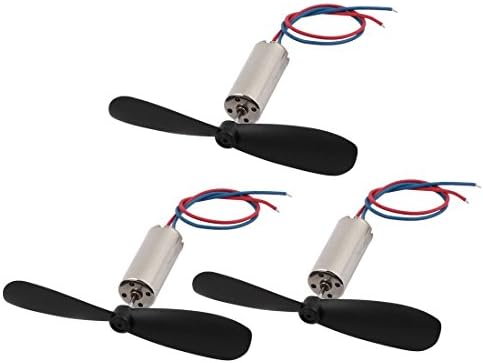 Aexit 3pcs DC Equipamento elétrico 3V 15000rpm 716 Motor W Helicóptero CW Hélice para RC Quadcopter