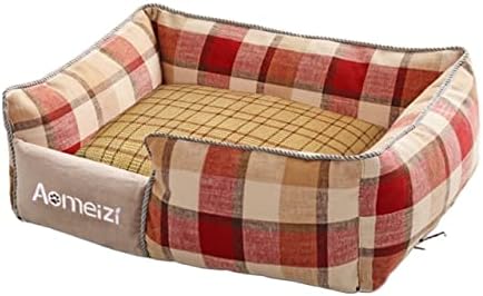 Ssxgslbh Cama de cães de estimação removível cama de estimação macio de cama lavável Sofá Cama Cama de cachorro gato Cama de cachorros)