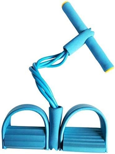 ZCM Multifuncional Corda elástica elástica de cordão Fitness 4 Tubos Tubos Latex Foot Elastic Muscle Fitness Workout Pedal Sports