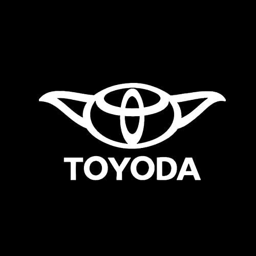 Lli Toyoda | Adesivo de vinil decalque | Carros de caminhões Vans Laptop Walls | Branco | 5,5 x 2,9 in | LLI1112