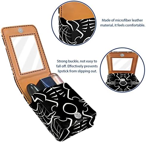 Caso de batom de Oryuekan, bolsa de maquiagem portátil fofa bolsa cosmética, organizador de maquiagem do suporte do