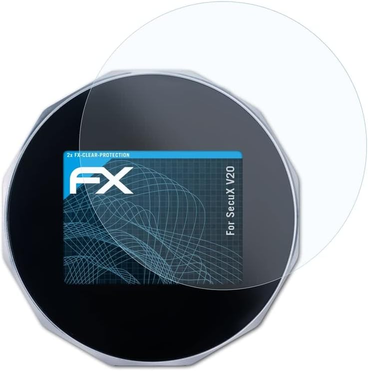 AtFolix Screen Protection Film Compatível com o protetor de tela do Secux V20, filme de proteção Ultra-Clear FX