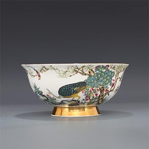 Seijy 2 Golden pintado de esmalte Birds Padrão Tigela Antiga Porcelana Antique Bowl Collection