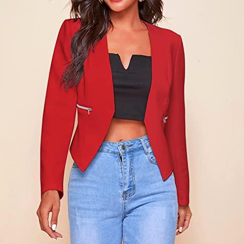 FOVIGUO Down Casacos para mulheres, Cardigan de inverno elegante feminino feminino de manga longa Cardigã de poliéster Fit Fit