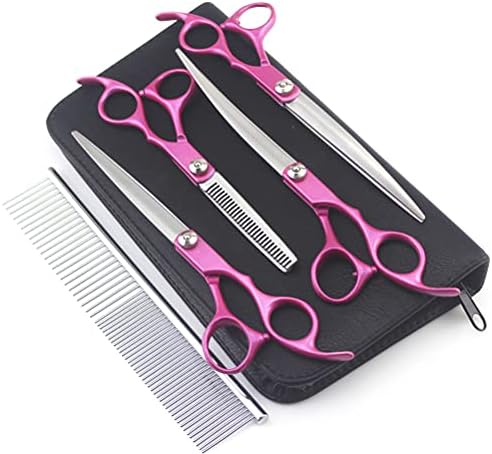 Tesouras dsxzm pet scissors Conjunto de 7 polegadas Profissional Japão 440c tesouras de petinho de cabelo cortando