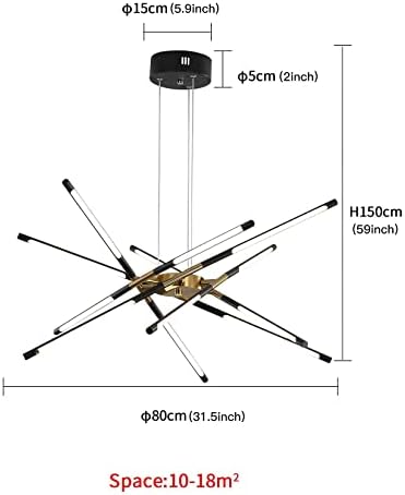 Lustres modernos de sputnik lustres lustres lustres de teto clara preto e ouro lustre fácil de instalar luzes pendentes incorporadas