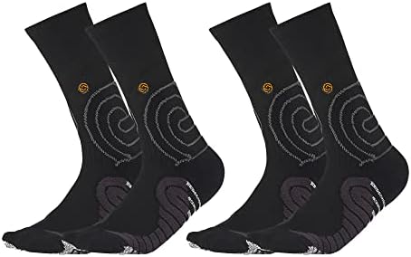 Uzis Pro Coolmax Basketball Meias almofadadas, meias de corrida de esportes de tripulação, meia de compressão Sock 3 pares
