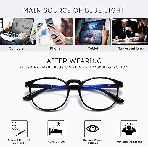 Sungait Spring dobradiça de luminária azul de bloqueio de óculos anti -azuis de tela digital de raio