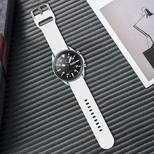 Bandas de 4-Pack UMAxget compatíveis com Samsung Galaxy Watch 3 45mm/Galaxy Watch 46mm/Gear S3 Classic, 22mm Soft Silicone Gear