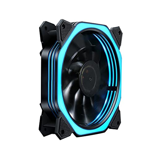 DHTDVD 120mm CPU Cooler RGB Fan 12V Case de computador silencioso ventilador de refrigeração com luz de radiador