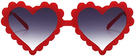 Óculos de sol em forma de coração fbhlz para meninas menino menino copos fofos UV 400 Proteção ao ar livre para crianças presentes